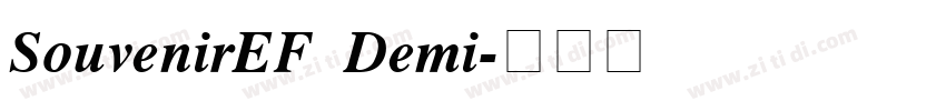 SouvenirEF Demi字体转换